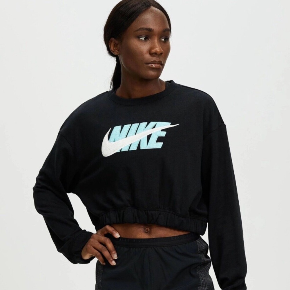 Nike Womens Sportswear Icon Clash Oversized Fleece Crew Size XS